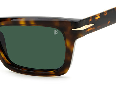 David Beckham DB7091/S Havana/Green #colour_havana-green