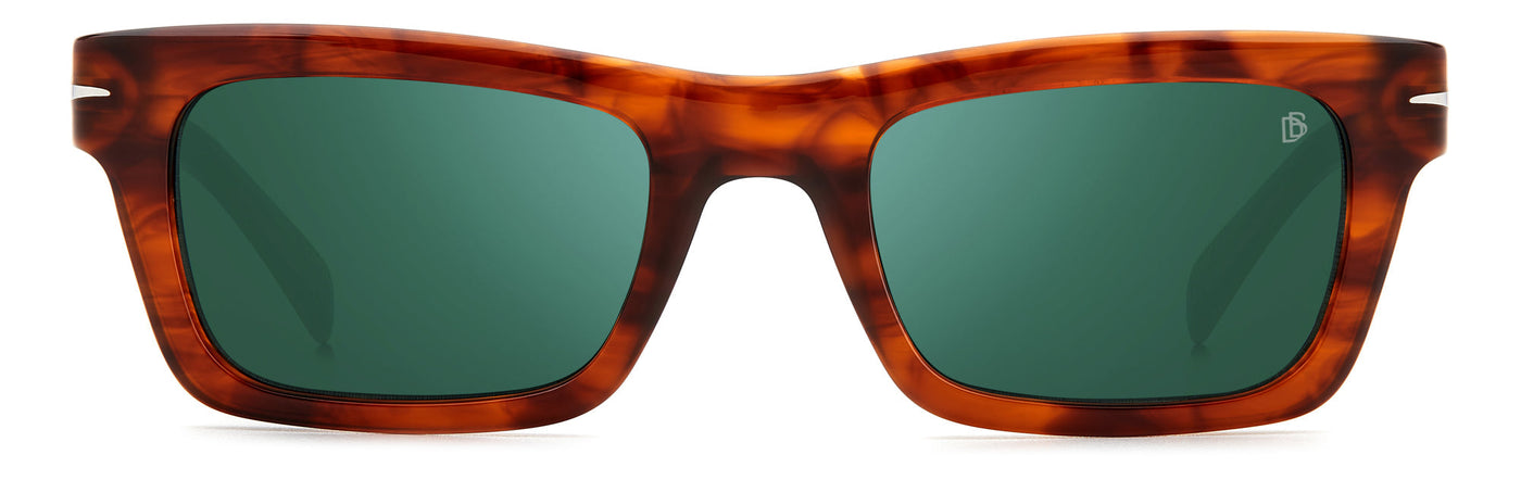 David Beckham DB7091/S Brown Horn/Green Mirror #colour_brown-horn-green-mirror