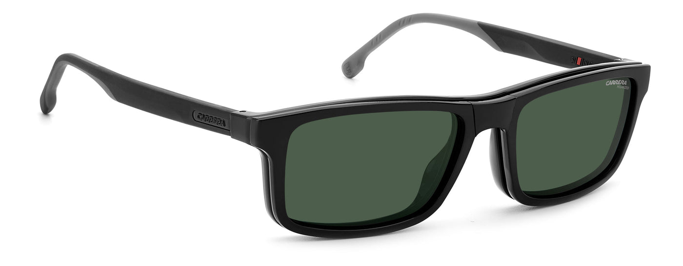 Carrera 8057/CS With Clip-on Black/Polarised Green #colour_black-polarised-green