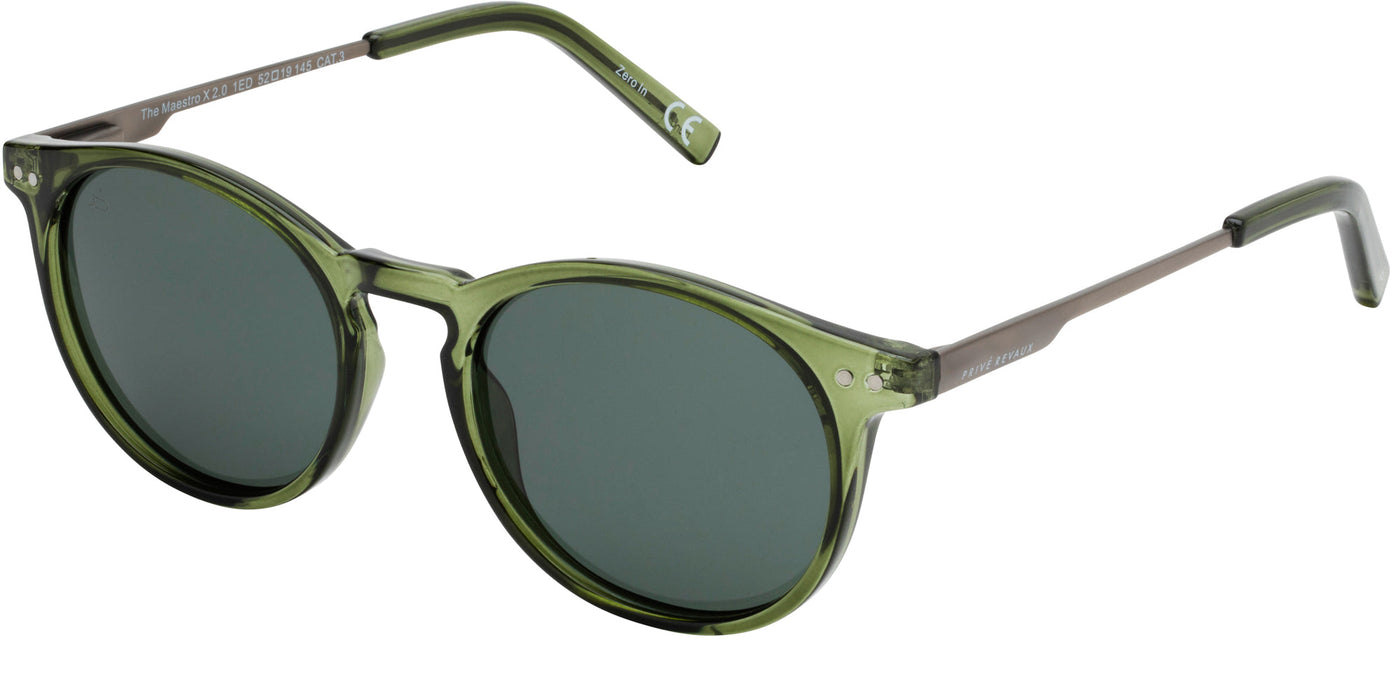 Prive Revaux Maestro MX/S Grey Green/Green Polarised #colour_grey-green-green-polarised