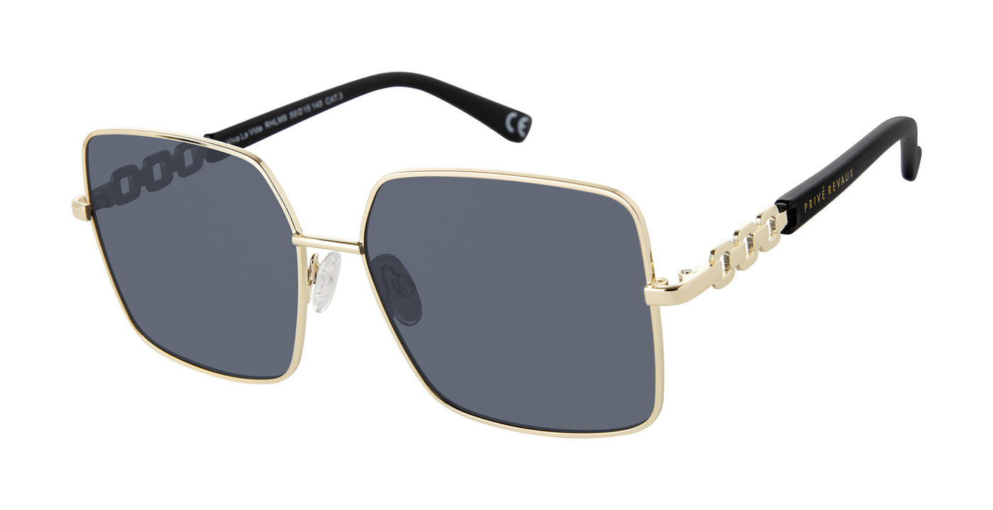 Prive Revaux Viva La Vida/S Gold Black/Grey Polarised #colour_gold-black-grey-polarised