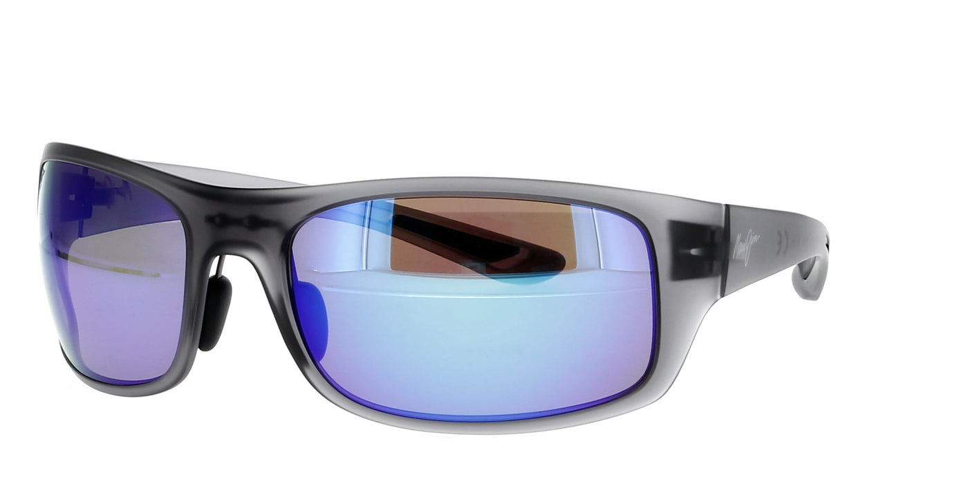 Maui Jim Big Wave Translucent Matte Grey/Blue Hawaii #colour_matte-grey-blue-hawaii