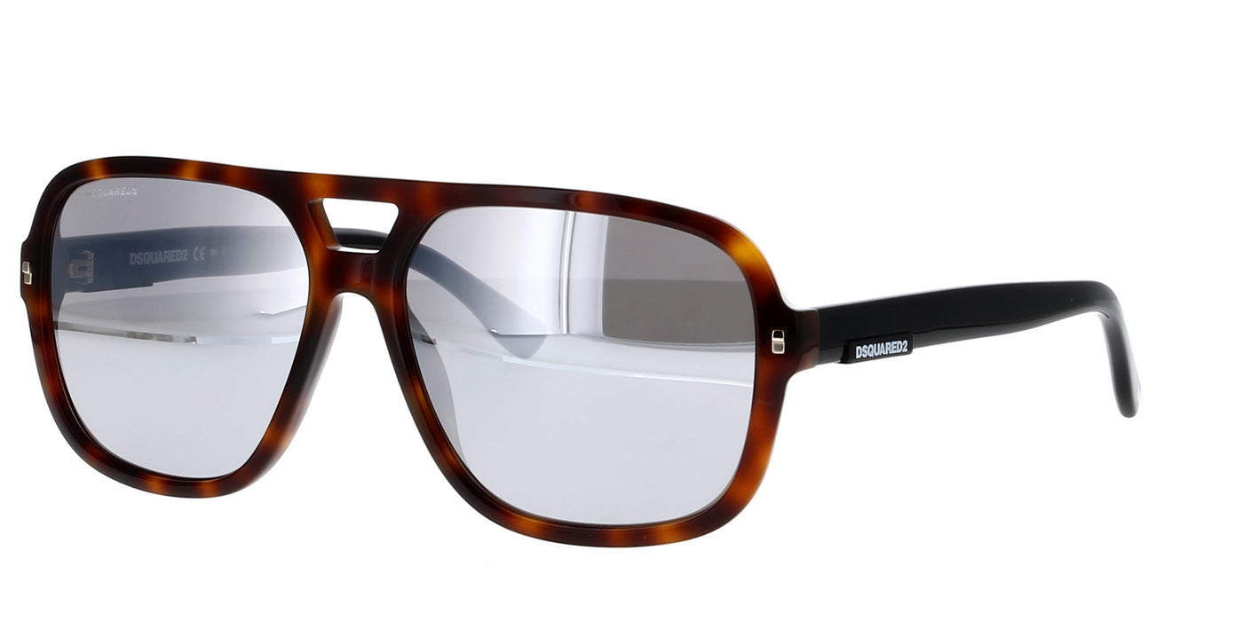 DSQUARED2 D2 0003/S Havana/Silver Mirror #colour_havana-silver-mirror