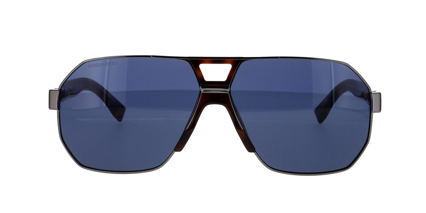 DSQUARED2 D2 0028/S Dark Ruthnieum Havana/Blue #colour_dark-ruthnieum-havana-blue