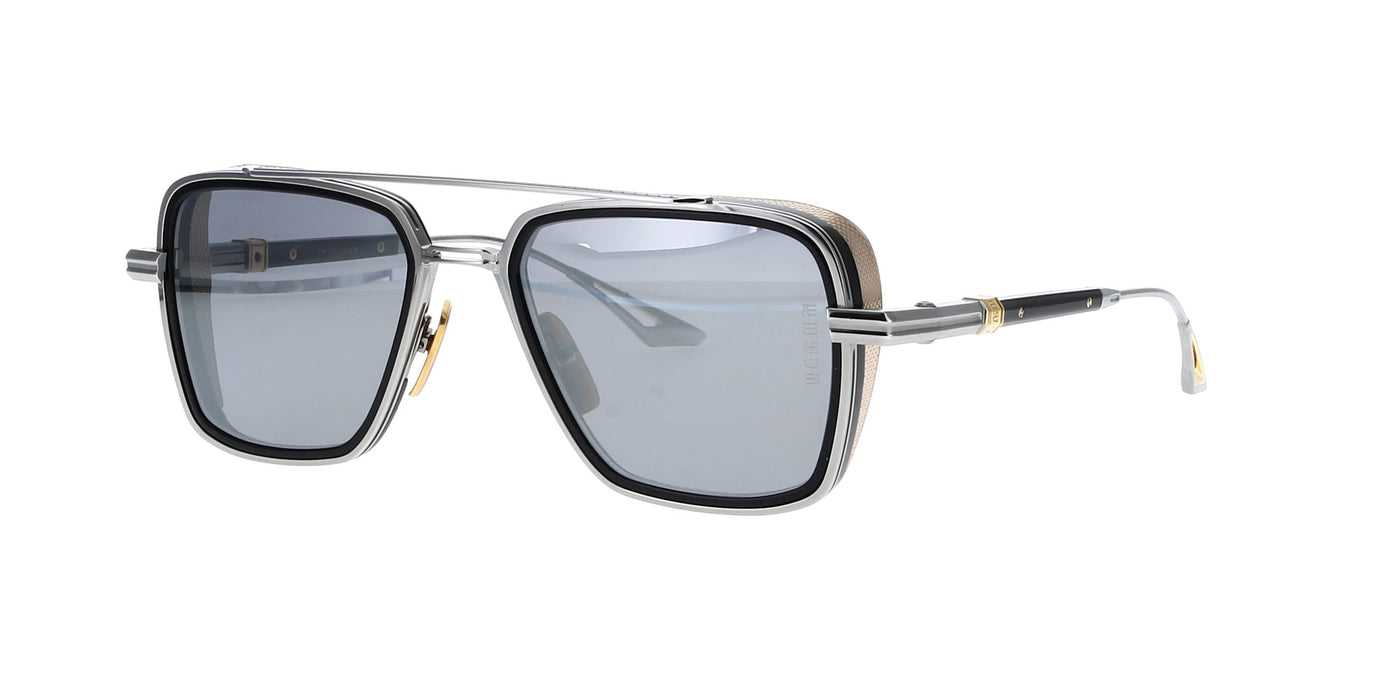 Dita Epiluxury EPLX.8 DES008 Black Palladium-Navy Gold/Polarised Grey-Silver Mirror #colour_black-palladium-navy-gold-polarised-grey-silver-mirror