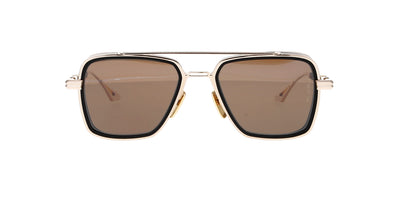 Dita Epiluxury EPLX.8 DES008 White Gold-Matte Black/Polarised Brown #colour_white-gold-matte-black-polarised-brown