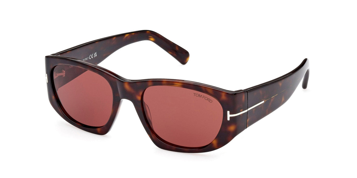 Tom Ford Cyrille-02 TF987 Dark Tortoise/Red #colour_dark-tortoise-grey