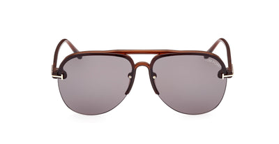 Tom Ford Terry-02 TF1004 Shiny Light Brown/Smoke #colour_shiny-light-brown-smoke