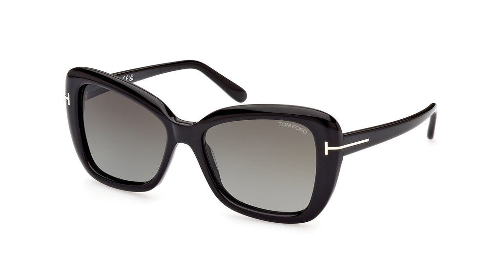 Tom Ford Maeve TF1008 Shiny Black/Gradient Smoke #colour_shiny-black-gradient-smoke