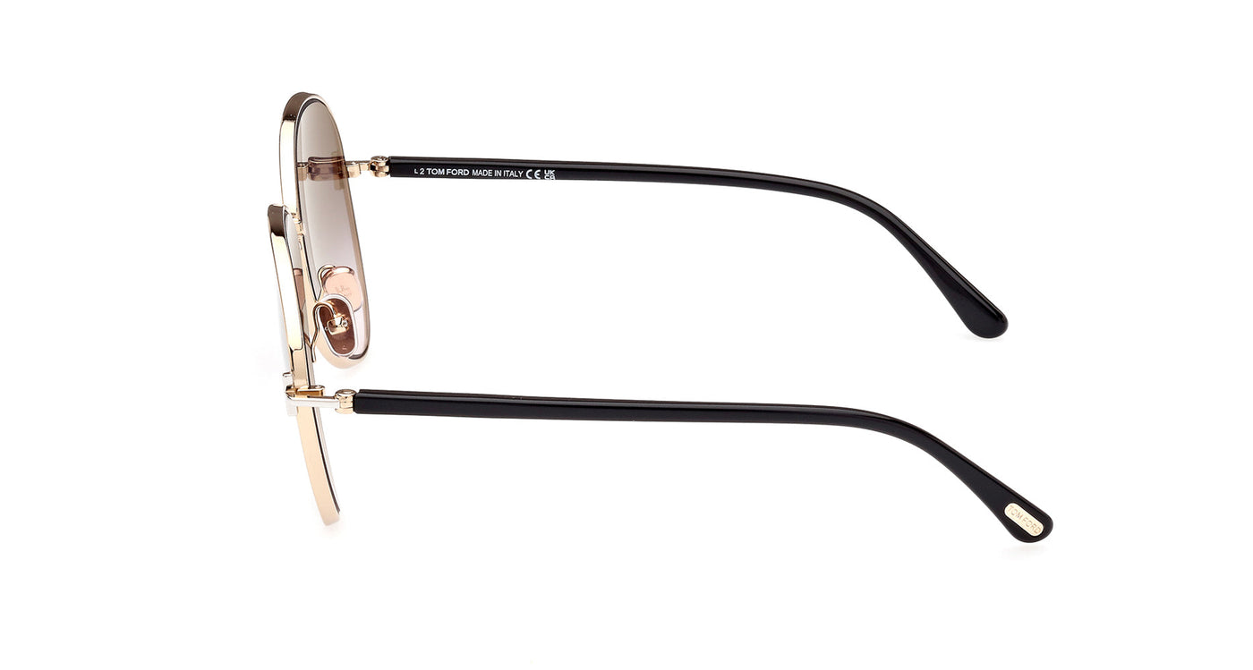 Tom Ford Rio TF1028 Shiny Rose Gold/Smoke Gradient #colour_shiny-rose-gold-smoke-gradient