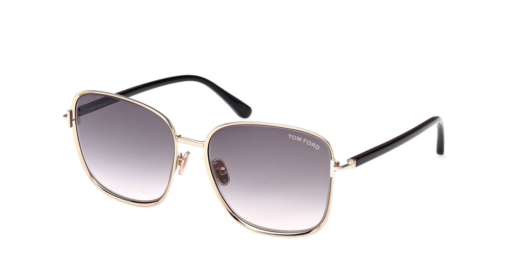 Tom Ford Fern TF1029 Shiny Rose Gold/Smoke Gradient #colour_shiny-rose-gold-smoke-gradient