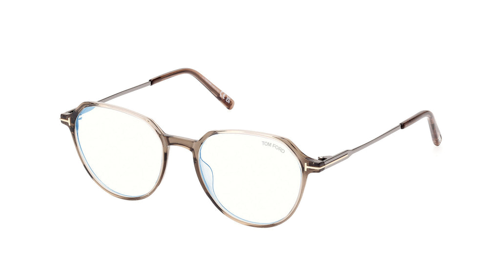 Tom Ford TF5875-B Blue Light Shiny Light Brown #colour_shiny-light-brown