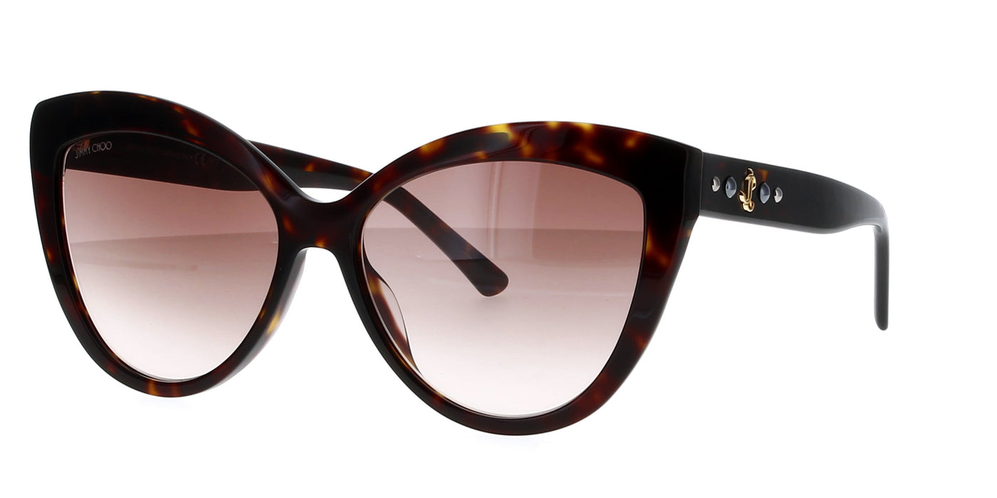 Jimmy Choo Sinnie/G/S Asian Fit Havana/Brown #colour_havana-brown