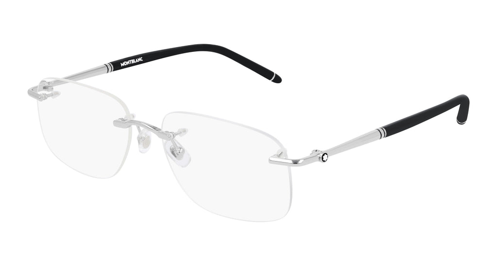 Montblanc MB0071O Silver-Black #colour_silver-black