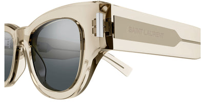 Saint Laurent SL 573 Beige/Silver Mirror #colour_beige-silver-mirror