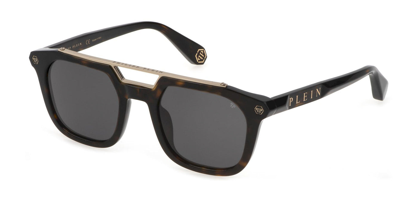 Philipp Plein SPP001M Shiny Dark Havana/Smoke #colour_shiny-dark-havana-smoke