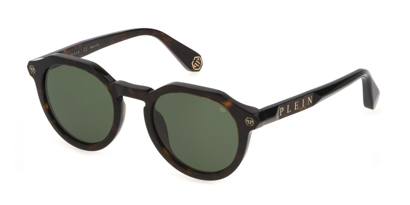 Philipp Plein SPP002M Shiny Dark Havana/Green #colour_shiny-dark-havana-green