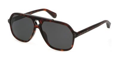 Philipp Plein SPP004M Shiny Red Havana/Polarised Smoke #colour_shiny-red-havana-polarised-smoke