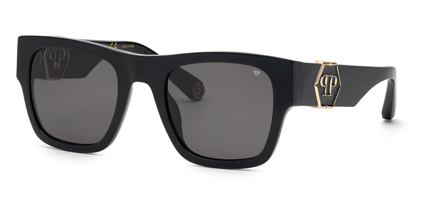 Philipp Plein SPP042M Shiny Black/Smoke #colour_shiny-black-smoke