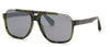 Philipp Plein SPP046M Olive Havana/Smoke/Sliver Mirror #colour_olive-havana-smoke-sliver-mirror