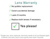 Lens Warranty