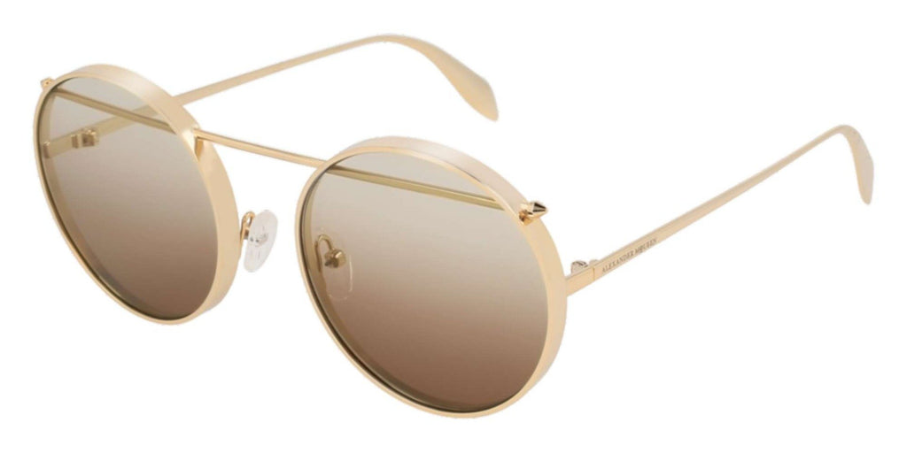 Alexander Mcqueen AM0137S Gold/Brown Gradient #colour_gold-brown-gradient
