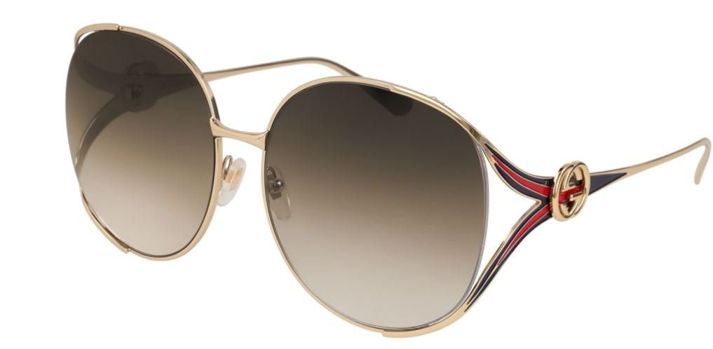Gucci GG0225S Gold-Brown #colour_gold-brown