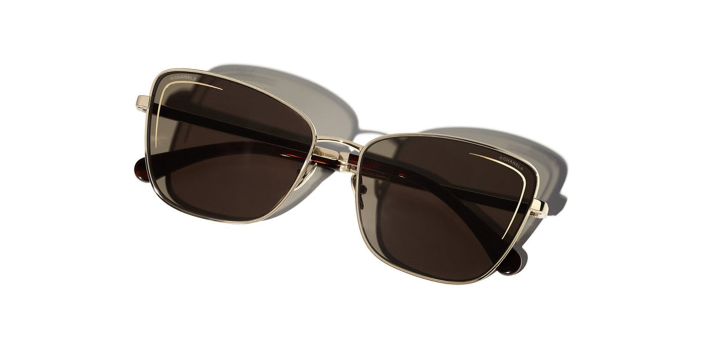 CHANEL 4267 Cat Eye Metal Sunglasses