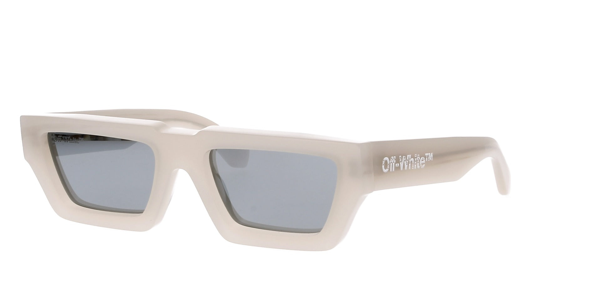 Off-White Manchester Sunglasses - Beige Silver