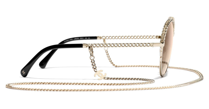 CHANEL 4242 Round Metal Sunglasses | Maverick & Wolf