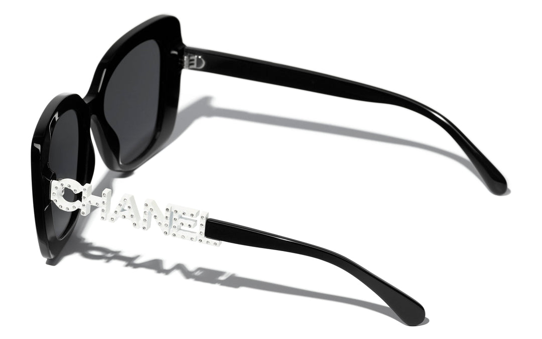CHANEL 5422B Square Acetate & Strass Sunglasses | Maverick & Wolf