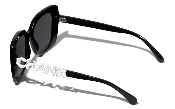CHANEL 5422B Square Acetate & Strass Sunglasses | Maverick & Wolf