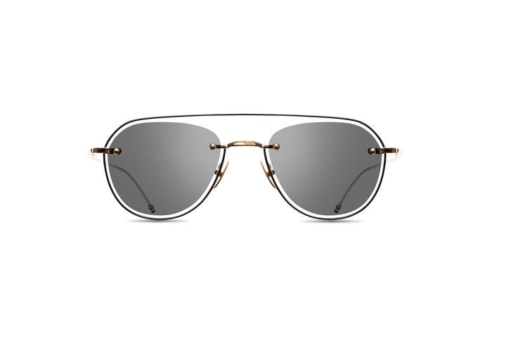 Thom Browne TBS112 Gold/Grey #colour_gold-grey