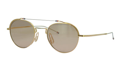 Thom Browne TBS912 Gold/Brown #colour_gold-brown