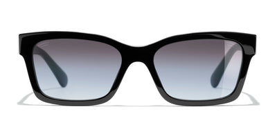 CHANEL Acetate Polarized Square Sunglasses 5417 Black 1319158